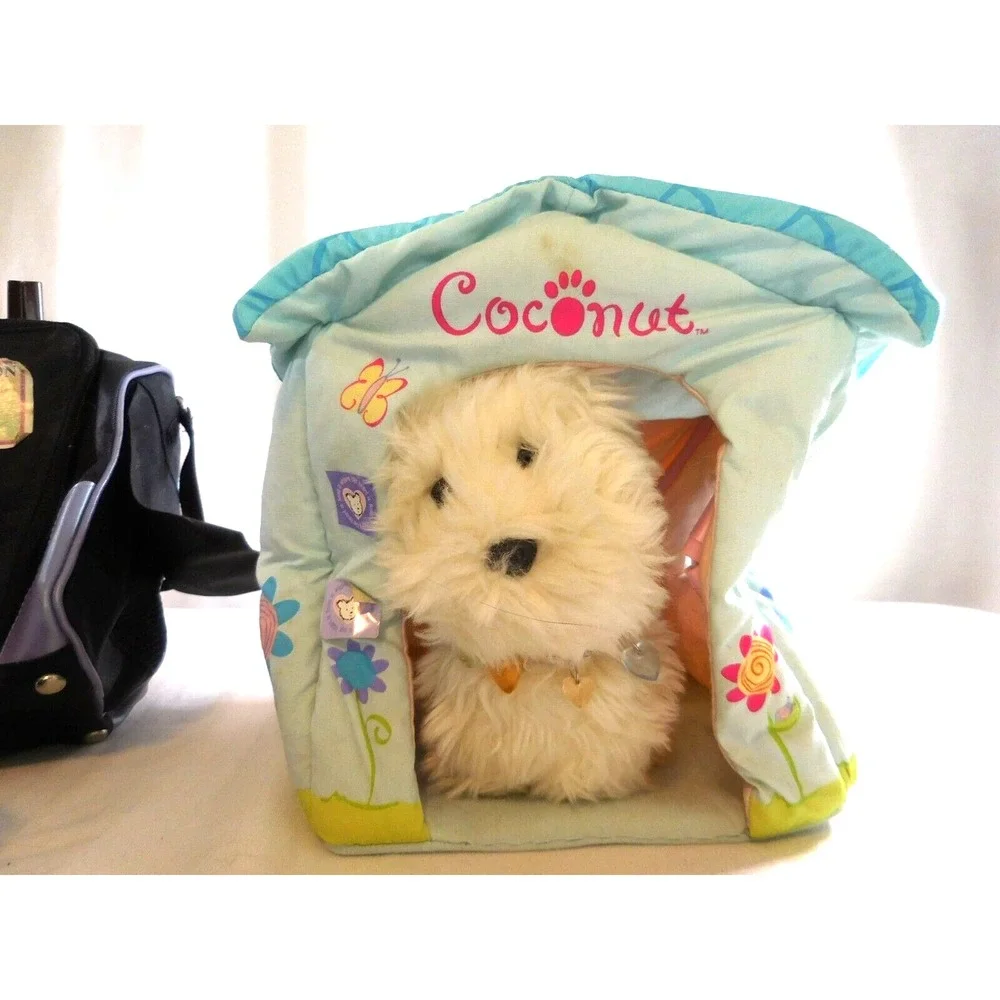 American Girl Doll Sized Luggage Lavender Rolled Suitcase + Backpack + Coconut D